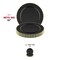 Smarty Had A Party 10" Black with Gold Pearl String Round Disposable Plastic Dinner Plates, 120PK 8870-BG-CASE - alternate 3