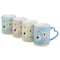 Gibson Home Sunbloom 4 Piece 15 Ounce Flower Wax Relief Design Mug Set with Heart Shaped Handles 136961.04R - alternate 2