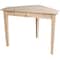 International Concepts Corner Computer Desk 28 in D X 28 H, 30 W X Hardwood, Unfinished OF-48 - alternate 1