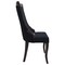 Leisuremod Novara Collection Modern Wooden Dining Chair in Black Velvet NC20BLF - alternate 4