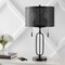 Jonathan Y Hank 27" 2-Light Industrial Farmhouse Iron LED Table Lamp with USB Charging Port, Oil Rubbed Bronze JYL1111A - alternate 2