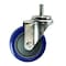 Service Caster 4 Inch SS Blue Polyurethane Wheel Swivel 1/2 Inch Threaded Stem Caster SCC SCC-SSTS20S414-PPUB-BLUE-121315 - alternate 1
