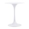 Homeroots 23" White Steel Round Pedestal End Table 556541 - alternate 3