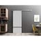 Sartodoors Sliding Barn Door with 6.6ft Hardware, Planum 0012 Matte Grey and Aluminum Strips, Rail Hangers Stu PLANUM0012BD-S-GRE-42 - alternate 1