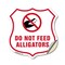 Signmission Alligator Warning Shield Sign Do Not Fee, 12 Inch X 12 Inch, Vinyl Decal SHI-D-12-355 - alternate 1