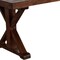 Homeroots 71" Walnut Solid Wood Trestle Base Dining Table 543509 - alternate 3