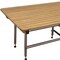 Homeroots 18" X 48" Brown Teak Rectangular Shower Bench 549369 - alternate 2