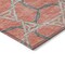 Homeroots 3' X 5' Coral And Taupe Geometric Washable Indoor Outdoor Area Rug 613488 - alternate 2