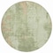 Homeroots 8' Sage And Ivory Round Abstract Washable Indoor Outdoor Area Rug 616192 - alternate 2