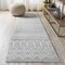 Jonathan Y Ifrane Berber Geometric Stripe Gray/Cream 2 ft. x 10 ft. Runner Rug MOH301B-210 - alternate 1