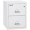 Fireking 2 Drawer, 1 Hr Fire & impact rated, 25" depth Letter Arctic White 2-1825-CAW - alternate 1