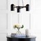 Jonathan Y Eugenio 22.5 in. Adjustable Metal LED Chandelier, Black/Brass Gold JYL6118A - alternate 2
