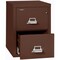 Fireking 2 Drawer, 1 Hr Fire & impact rated, 25" depth Letter Brown 2-1825-CBR - alternate 2