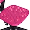 Homeroots Hot Pink and Black Adjustable Height Swivel Rolling Office Chair 568077 - alternate 3