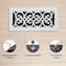 Sierra Grates 4 in. H X 14 in. W Powder Coat Steel, White Floor Register VIC414-WHT - alternate 2