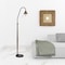 Homeroots 71" Brown Traditional Shaped Floor Lamp With Clear Transparent Glass Empire Shade 526327 - alternate 2