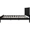 Homeroots Black Solid Wood Queen Bed Frame 523620 - alternate 4