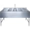 Amgood Sink, Stainless Steel, 19 in W x 60 in L x 33 in H SINK BAR S3C-101410-LR-F-Z - alternate 2