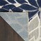 Homeroots 9' X 12' Gray Ivory And Navy Blue Floral Indoor Outdoor Area Rug 564202 - alternate 3