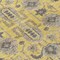 Homeroots 8' Yellow Gray And Charcoal Round Oriental Washable Indoor Outdoor Area Rug 582082 - alternate 4