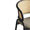 Leisuremod Ervilla Dining Arm Chair with Wicker Back and Leather Seat in Taupe, 2PK EC20TP-L2 - alternate 2