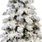 Homeroots 7' Pre Lit Full Flocked Pine Christmas Tree 713068 - alternate 2
