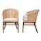 Bali & Pari Lumajang Bohemian Light Honey Rattan and Wood 2-Piece Dining Chair Set 251-2PC-13760-ZORO - alternate 3