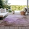 Homeroots 8' X 10' Lavender Brown And Ivory Abstract Washable Indoor Outdoor Area Rug 604800 - alternate 3