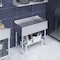 Amgood 36 in. x 18 in. Stainless Steel Underbar Drainboard AMG UD-1836-Z - alternate 2