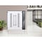 Vdomdoors Steel Double Doors Deux 0757 Gray Graphite Sidelight Exterior Window Stainless Inserts Single Moder DEUX0757DEXD-GRE-RH-W72+12 x H80 - alternate 2