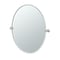 Gatco Channel 32" Frameless Oval Mirror, Satin Nickel 4699LG - alternate 1