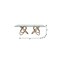 Homeroots 94" Clear And Natural Glass And Solid Wood Pedestal Base Dining Table 283020 - alternate 2