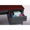 Hirsh Right-Hand Single Pedestal File Office Desk W/ Center Drawer, 30 in D X 29.5 in H, 66 in W X 20096 - alternate 2