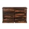 Homeroots 60" Dark Brown Solid Wood Six Drawer Dresser 521231 - alternate 3