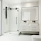 Vigo 36 in. L x 48 in. W x 79 in. H Frameless Sliding Rectangle Shower Enclosure Kit in Matte Black VG6051MBCL48WL - alternate 3