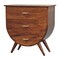 Homeroots 29" Brown Solid Wood Two Drawer Nightstand 719627 - alternate 2