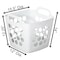 Basicwise Flexible Plastic Laundry Basket - Square Storage Hamper with Side Handles for Easy Carrying QI003857.WT - alternate 3
