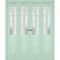 Sartodoors Sliding Closet Double Bi-fold Doors Solid Core Modern Interior VEREGIO7339DBF-OLI-96 x 80 (4* 24x80) - alternate 1