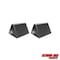Extreme Max 5001.5775.2 Heavy-Duty Rubber Wheel Chock with Eyebolt - Value 2-Pack 5001.5775.2 - alternate 1