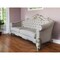 Homeroots 89" Ivory Velvet Sofa And Toss Pillows With Pearl Legs 491049 - alternate 2