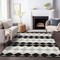 Homeroots 5' X 8' Black Ivory And Beige Geometric Washable Indoor Outdoor Area Rug 597873 - alternate 3
