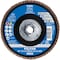 Pferd 5'' x 5/8-11 Thd. POLIFAN Flap Disc - CO-FREEZE SG INOX, Ceramic oxide, 80 Grit, Flat 61087 - alternate 2