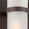 Homeroots Bronze and White Glass Wall Sconce 398546 - alternate 2