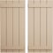 Ekena Millwork Rustic Four Board Joined Board-n-Batten Rough Sawn Faux Wood Shutters, 22W x 46H, PR SHUBJS22X46RSPR - alternate 1