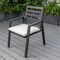 Leisuremod Chelsea Aluminum Outdoor Dining Table With 8 Chairs and Cushions, Beige CC20-T63BL-BG6 - alternate 3