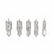 Drill America Annular Cutter Set 5 Pieces 1 Inch Depth of Cut DWC5-530-501 - alternate 2