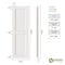 Ekena Millwork True Fit PVC Two Equal Flat Panel Shutters, Track Green, 15W x 59H, PR TFP101FPF15X059TG - alternate 4
