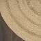 Homeroots 6' Natural And Brown Round Handmade Indoor Outdoor Area Rug 552366 - alternate 2