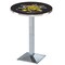 Holland Bar Stool Co 36" Chrome Wichita State Pub Table, 36" dia. Top L217C3636WichSt - alternate 1