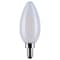 Satco 4.5W LED B11, 3000K-2000K Warm Dimming, Candelabra Base, Frost S12158 - alternate 1